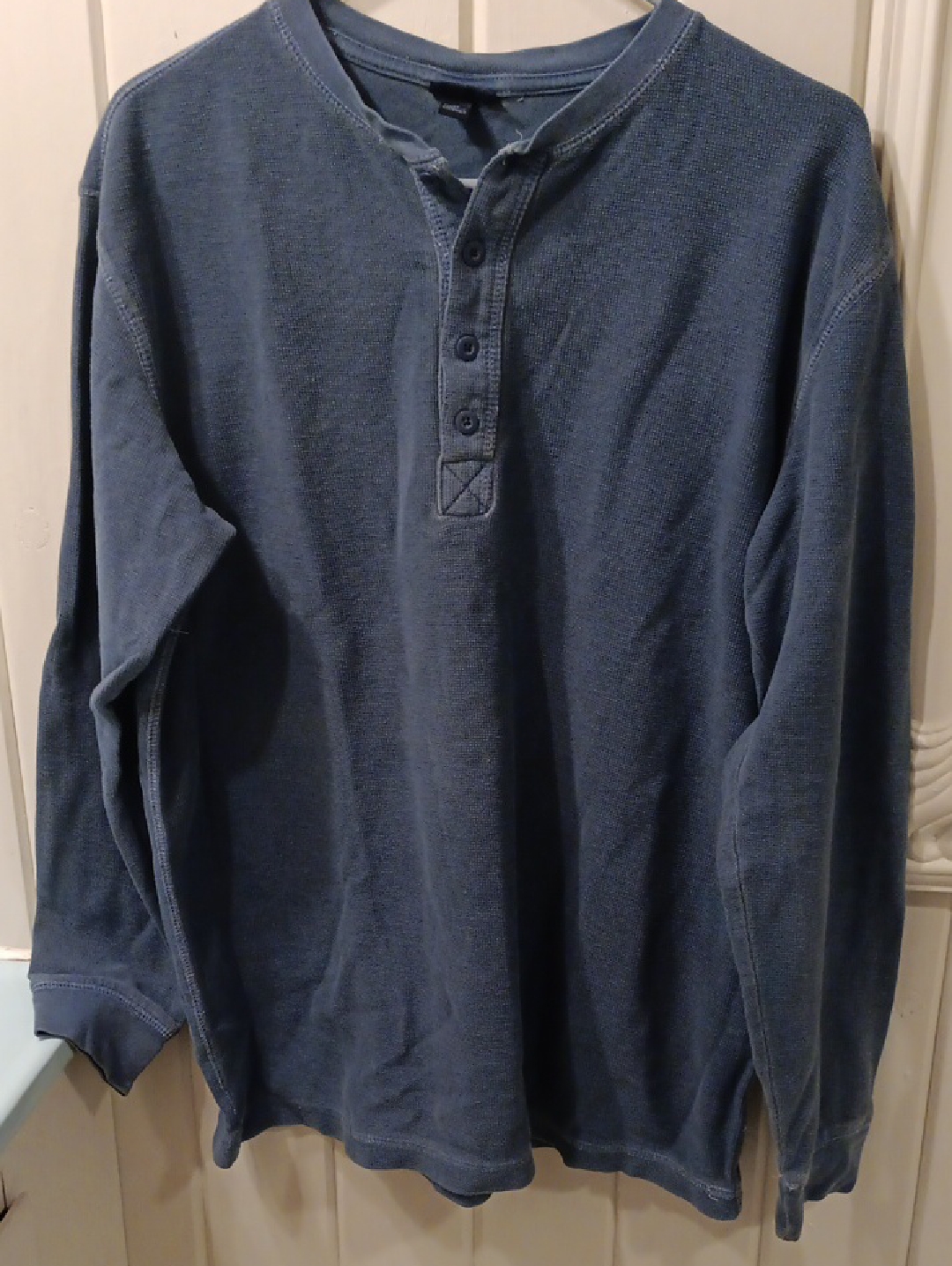 Cherokee Men's Long Sleeve Thermal Shirt Blue Preluved!